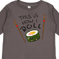 thumbnail image 4 of Inktastic This is How I Roll- cute sushi Boys or Girls Long Sleeve Toddler T-Shirt, 4 of 5