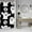 Black White, variant on Spooky Halloween Shower Curtain Horror Graveyard Scary Full Moon Gloomy Smog Skull Decorative Shower Curtains Set for Bathroom Bathtubs Bath Waterproof Fabric with Hooks 36x72 Inches