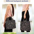 thumbnail image 4 of FORMRS Womens Corduroy Tote Bag Crossbody Shoulder Purse Handbag with Detachable Strap, Floral Dragon Pattern, 4 of 7