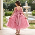 thumbnail image 2 of Fgnfyis Toddler Princess Dress Sleeveless Satin Net Long Puff Skirt Birthday Performance European Style Girls Summer Dresses Pink 9-11 Years, 2 of 7