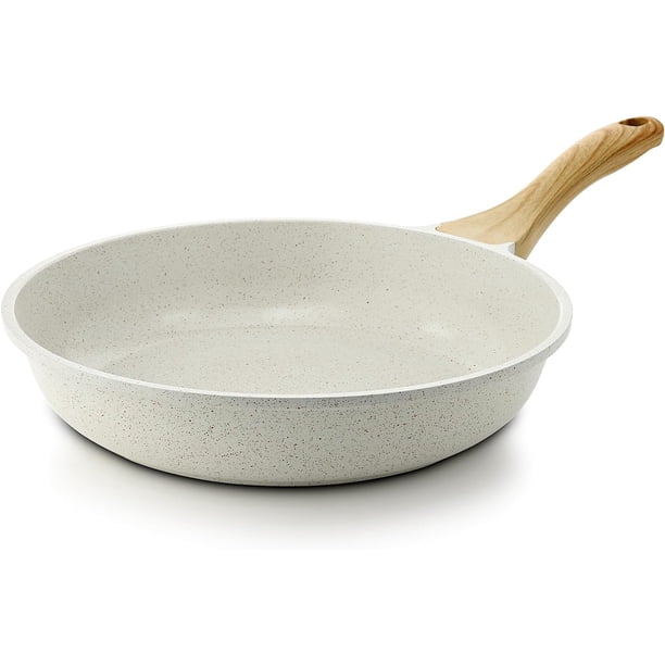 SENSARTE Sartén antiadherente, sartén para tortilla con revestimiento de granito suizo, utensilios de cocina de piedra saludable, sartén para chef, sin PFOA (8/9.5/10/11/12.5 pulgadas) (8 pulgadas)