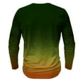 thumbnail image 4 of Dagegui Mens Gradient Print Henley Shirt Fashion Button Long Sleeve T Shirts Soft Comfy Slim Tees Lightweight Tees Casual Tops Today Sales Green,5XL, 4 of 4