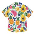 thumbnail image 2 of Dailycode Small Short Sleeve Button Down Shirts Summer Tropical Fruits Casual Shirt 3-10 Years, 2 of 9