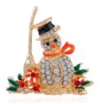 thumbnail image 4 of 15 Piezas Broches de Navidad para Elementos de Navidad Broches Árboles de Navidad Papá Noel Muñeco de nieve JAMW Sencillez, 4 of 5
