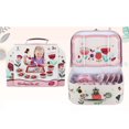 thumbnail image 1 of HAOANTea Party Set  Children Pretend Play Toy Children‘s Home Simulation Tea Set  Tin Teapot  Tea Cup  Toy  Portable Gift Box Set B, 1 of 3