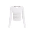 thumbnail image 1 of Remera PRETTYGARDEN Otoño 2025 con Laterales Fruncidos y Cuello Barco Talle S, 1 of 9