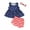 Blue, variant on Bagilaanoe 4th of July Outfits for Newborn Baby Girl Sleeveless Star Print Tank Tops + Striped Shorts + Headband 6M 9M 12M 24M Infant Independence Day Clothes 3pcs Short Pants Set
