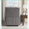 thumbnail image 2 of Recliners | Grey Velvet Power Lift Recliner with Massage & Heat | Wood+Fabric, 2 of 7