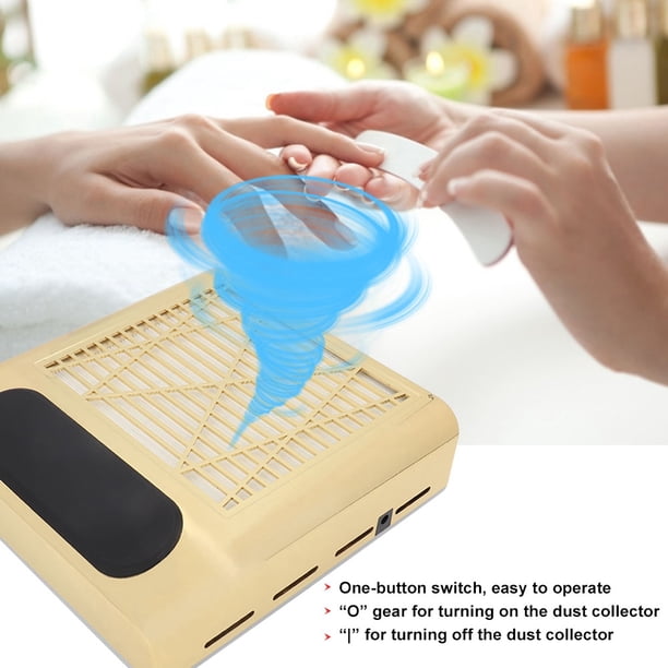Colector De Polvo De Uñas Con Succión Fuerte, 80W, Fácil De Operar, Para Uso Profesional Y Personal