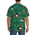 thumbnail image 3 of Gukieu Cartoon Air Transportation Print Men's Short-sleeved Shirts, Button-down Pocket Shirts, T-shirts, Beach Vacation Travel Summer Clothing-3X-Large, 3 of 5