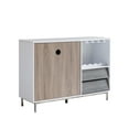 thumbnail image 3 of Royard Oaktree Wooden Sideboard Buffet Cabinet with Wine Rack, Drawers, Glass Holder & Doors, 3 of 5