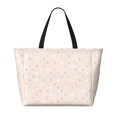 thumbnail image 2 of Pofeuu Colorful Dots Print Beach Bag,Waterproof Sandproof Beach Tote Bag, Large Capacity Foldable Beach Bags for Women, 2 of 7