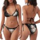 thumbnail image 3 of Fotbe Baseball Breaking Glass Traje de Baño para Mujer de Dos Piezas – Bikini Sexy de Tirantes Tipo Halter con Diseño Triangular, 3 of 6