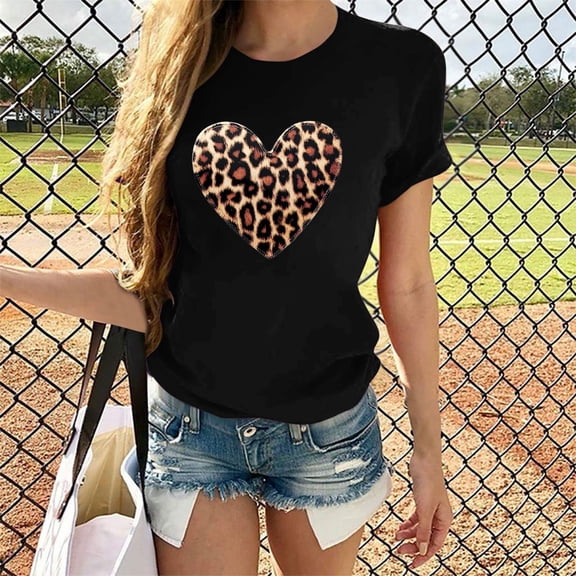 SOOMLON Womens Valentines Day Shirts Couple Valentines Gift Comfy Short Sleeve Scoop Neck T Shirts Funny Heart Graphic Tops Fashion Valentines Clothes 2025 Black XL