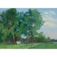 thumbnail image 3 of Piotr Hipolit Krasnodębski 24x18 Black Modern Framed Museum Art Print Titled - Countryside Landscape (1914), 3 of 5