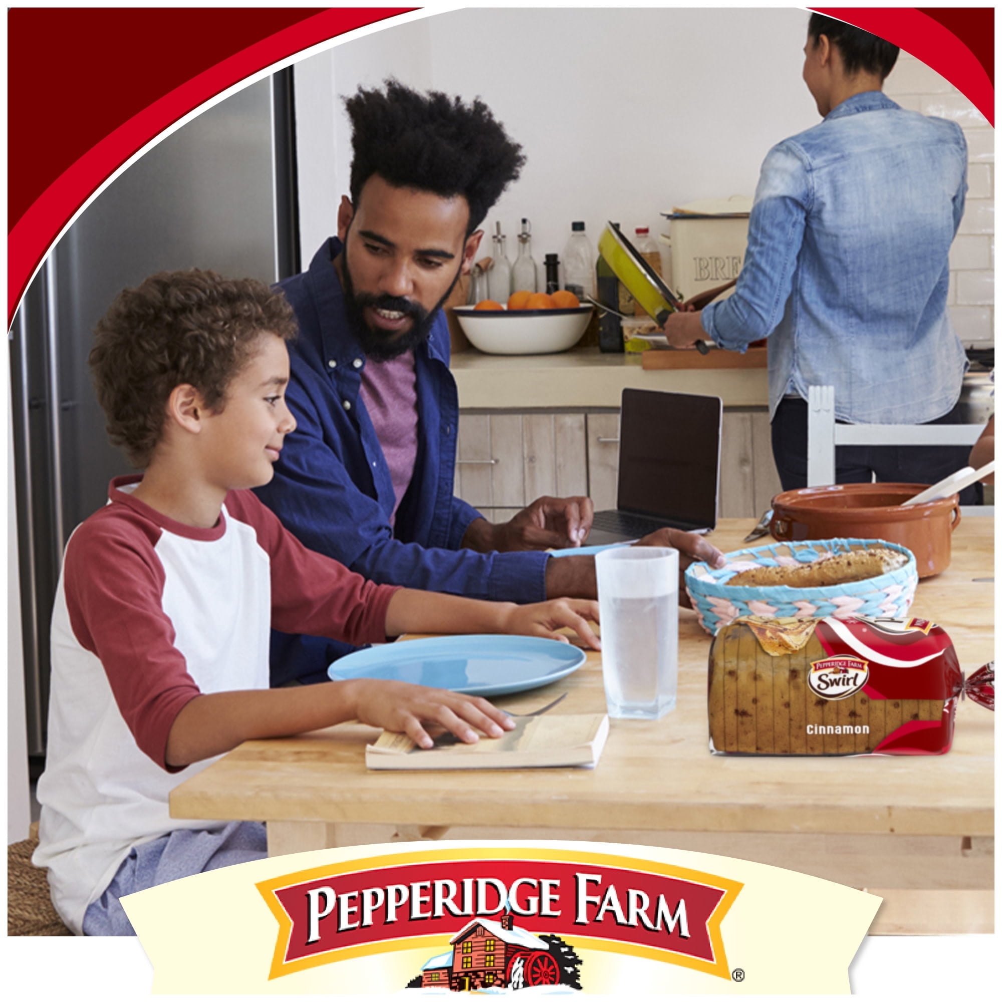 Pepperidge Farm Swirl Cinnamon Breakfast Bread, 16 oz. Loaf (Pack of 4)