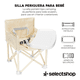 thumbnail image 2 of Periquera Para Bebe Portatil Plegable Silla Comer Ajustable Xtellar beige, 2 of 3