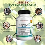 NeuroActive 8 Max Brain Support Supplement, Extra Strength Formula, Memory & Focus Support