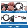 thumbnail image 6 of GUANGHUI Car Keychain Universal Key Chain with Ring for Key Fobs for Home for Women Faux Leather Dark Green, 6 of 6