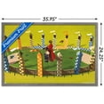 thumbnail image 3 of The Wizarding World: Harry Potter - Harry Quidditch Wall Poster, 22.375" x 34" Framed, 3 of 5