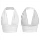 thumbnail image 2 of Chaleco Sin Mangas con Cuello en V Profundo para Mujer, de Verano, con Cuello Halter y Espalda Descubierta Marfil L, 2 of 8