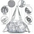 thumbnail image 4 of Angel Kiss Small Hobo Purses for Women Soft Vegan Leather Shoulder Bags with Crossbody Adjustable Strap, 4 of 5