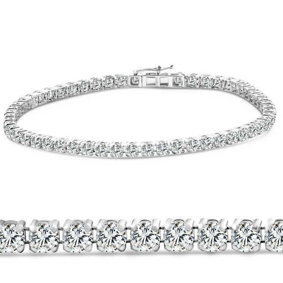 Pompeii 3Ct Diamond Lightweight 7" Tennis Bracelet 14k Gold Lab Grown (E/F,VS1-VS2)