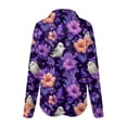 thumbnail image 5 of Godom Womens Halloween Shirt Cute Ghosts Print Button Down Shirts Long Sleeve Loose Fit Blouses Tops, 5 of 5