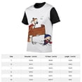 thumbnail image 2 of Calvin And Hobbes Tee Men's Short Sleeve Printed T-Shirt Casual Wear Round Neck Trendy Shirts Versatile Outfit Top 3XL, 2 of 5