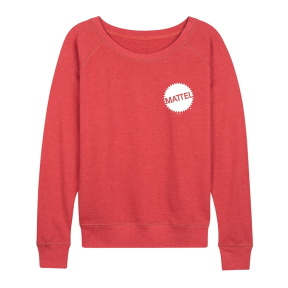 Mattel - Mattel Original Logo Pocket Size - Women's Lightweight French Terry Pullover