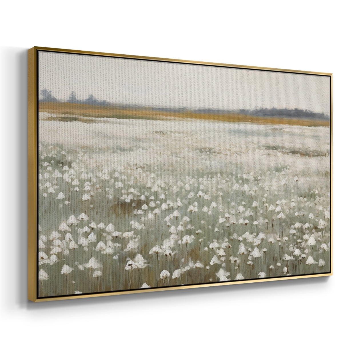Vintage Landscape-XV By Wexford Home Framed in Gold Wood Gallery Wrapped Canvas 27 in. x 41 in.