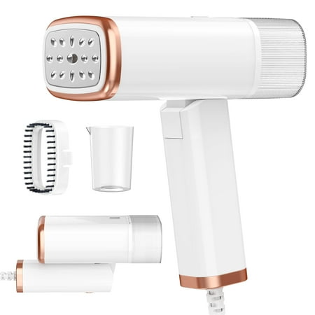 

Portable Handheld Steamer for Clothes - Fast Heat-up 1200W 110V 120ml Fabric Wrinkle Remover with Brush and Measure Cup