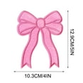 thumbnail image 5 of 5Pcs Cheer Bow Iron On Patches, Bow Knot Rhinestone Patches Sparkling Appliques Patches Garment Embellishments Patch for Jeans Jackets Bags Dress Clothing Shoe Hats DIY Christmas Deco, 5 of 8