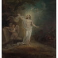 thumbnail image 2 of Robert Wilhelm Ekman 12x13 Gold Ornate Wood Frame and Double Matted Museum Art Print Titled - Resurrection of Christ, Altarpiece Sketch, 2 of 4
