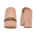 thumbnail image 4 of Nine West Flower Warm Blush Slip On Rounded Open Toe Retro Platform Sandals (Warm Blush, 9), 4 of 5