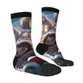 thumbnail image 3 of Lsque Chucky Printed Men's Crew Socks, Soft Durable Breathable Moisture-Wicking with Odor Control Cotton socks, 3 of 7