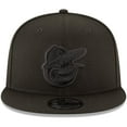 thumbnail image 2 of Baltimore Orioles New Era Black on Black 9FIFTY Team Snapback Adjustable Hat - Black, 2 of 5