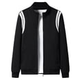 thumbnail image 2 of Maoxin Mens Jackets Men's Fashion Casual Hoodie Cardigan Loose Long Sleeve Hoodless Casual Coat/jacket Black XL, 2 of 6