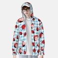 thumbnail image 4 of Kll Flowers And Lady Bugs Print Men'S Women’s Upf 50+ Sun Protection Outdoor Hoodie Jacket Long Sleeve Fishing Hiking Performance Shirt- 3x-Large, 4 of 8