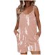 thumbnail image 1 of Pantalones de Pijama con Bolsillos Impresión de Bolsillos Suspendentes Pantalones Casuales Traje Corto de Poliéster, Ropa de Salón de Moda para Mujeres, 1 of 6
