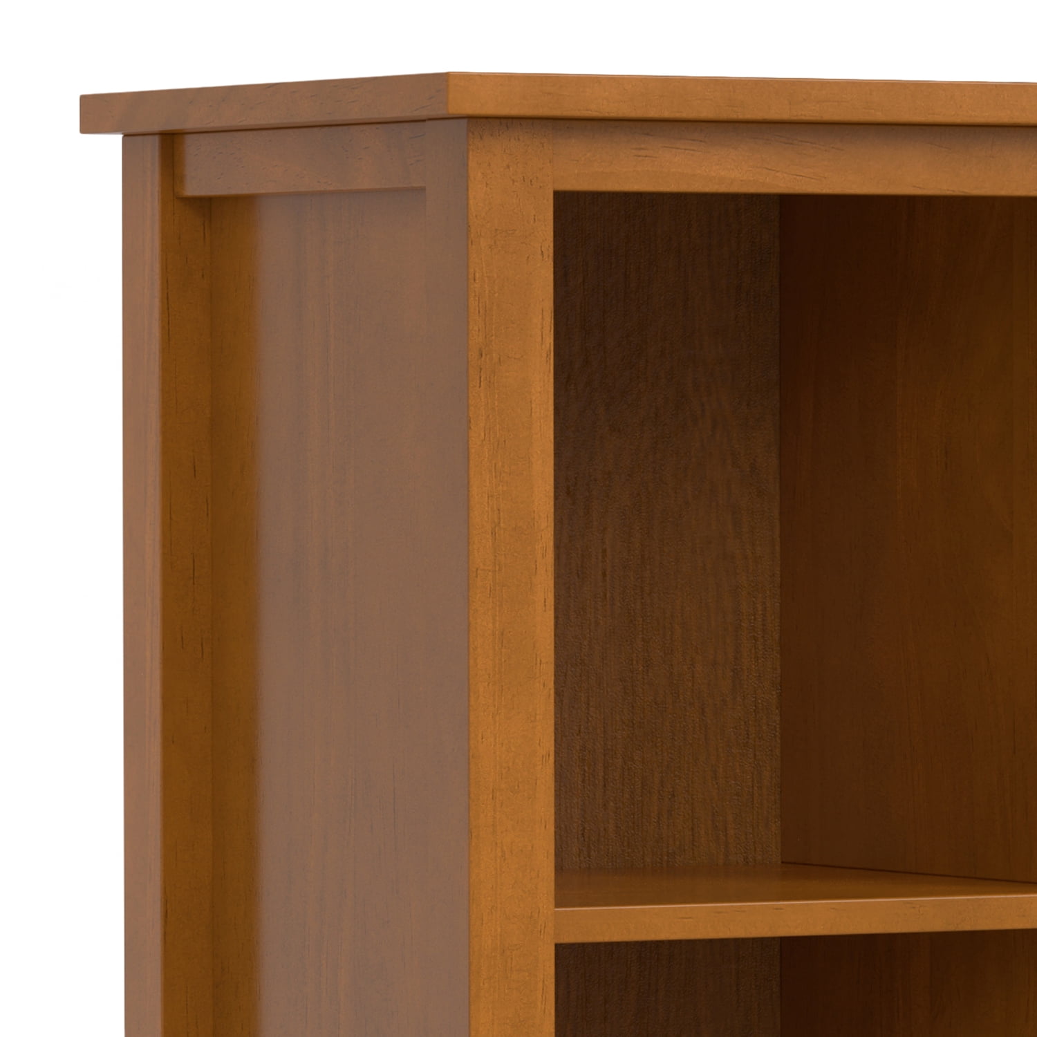 Simpli Home Warm Shaker SOLID WOOD 48 inch x 44 inch Transitional 9 Cube Storage in Light Golden Brown
