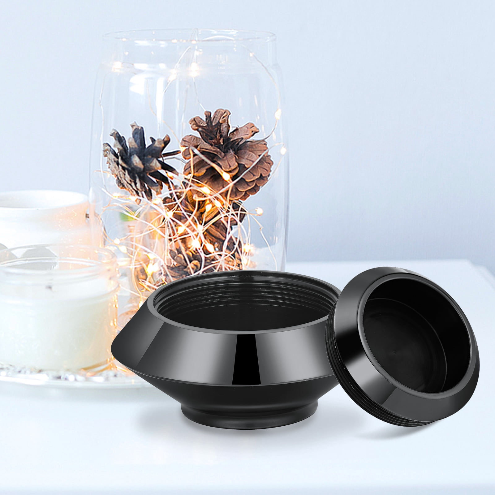Cremation Urn for Human Ashes Stainless Steel Candle Ash Holder Keepsake Urn for Ashes Candlestick Mini Funeral Urns for Pet Ashes,Customize