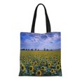 thumbnail image 1 of POGLIP Sac Fourre-Tout en Toile Bloom Na Usa Kansas Tournesol Environnement Rural Blossom Cloud Sac Réutilisable Épaule Courses, 1 of 1