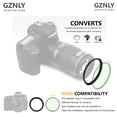 thumbnail image 4 of Adaptador de filtro Step Up Ring GZNLY de 43 mm a 67 mm, metal negro, 4 of 7