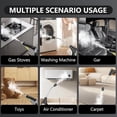 thumbnail image 4 of Whimsyard Steam Cleaner, High Pressure Steamer for Cleaning, Car Engine Steam Cleaner, Limpiador a Vapor Para Carros, Car Detailer Steamer, For Furniture, Multi-surface Deep Cleaning for Home (Beige), 4 of 7