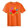thumbnail image 6 of Zylanna Men's T-Shirts Tee, Summer Short Sleeve Heart Print Crew Neck Fashion Tops for Mens Red, 6 of 6