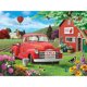 thumbnail image 2 of Cuadros Decorativos Kit de pintura de diamante 5D Casa roja y coche Taladro redondo completo Rhinestone DIY Artesanía Tmvgtek embutido en tela, 2 of 9