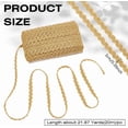 thumbnail image 2 of 21.8 Yards Gold S Wave Gimp Braid Trim Metallic Edge Trim 0.4inch Polyester Decorative Braid Trim Handcraft Lace Ribbon for Gift Jewelry Making Costume DIY Crafts Decoration diy, 2 of 9