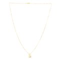 thumbnail image 2 of 14K Yellow Gold Polish Block Initial "S" on 0.50mm Box Chain with Lobster Clasp 16-18in, 2 of 4