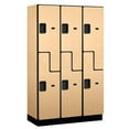 thumbnail image 3 of Salsbury Industries 27368BLU Extra Wide Designer Wood Locker - 3 Wide - Blue, 3 of 3